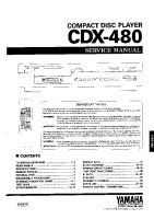 Yamaha CDX-480 - Service Manual 